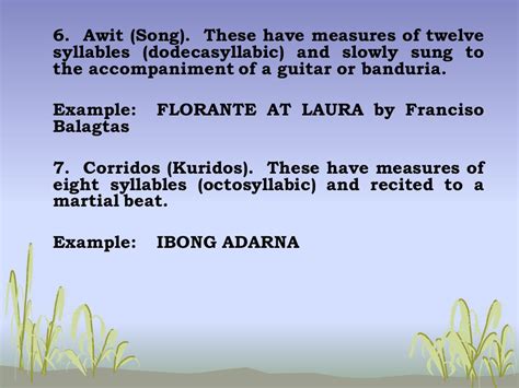example of awit in philippine literature